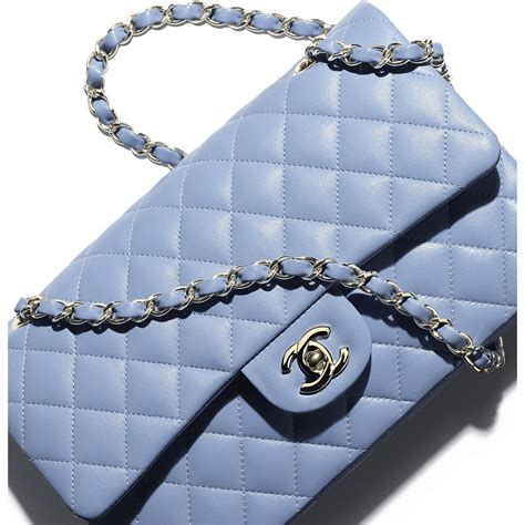 blue chanel bag